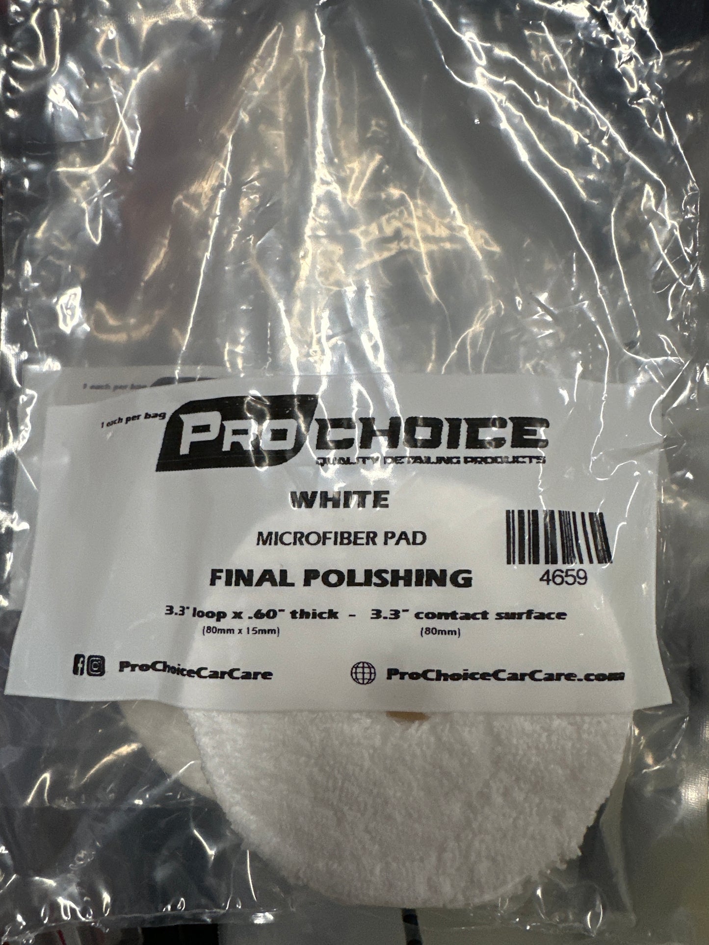 White Microfiber Pad(Final Polishing)