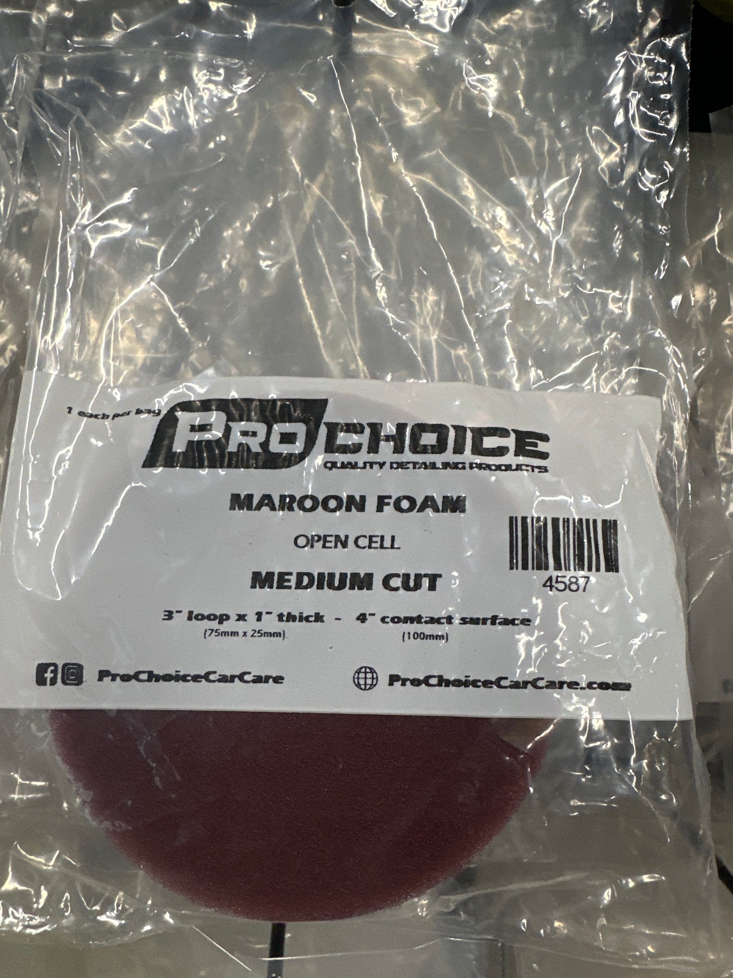 Maroon Foam (Medium Cut)