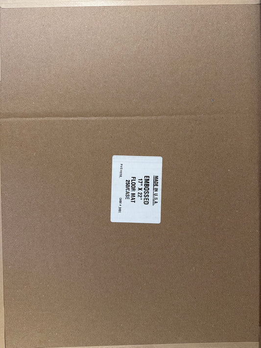 Paper Floor Mat Box 17”x22” (250 pcs)