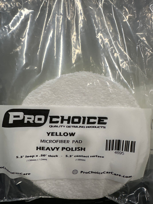 Yellow Microfiber Pad (Heavy Polish)