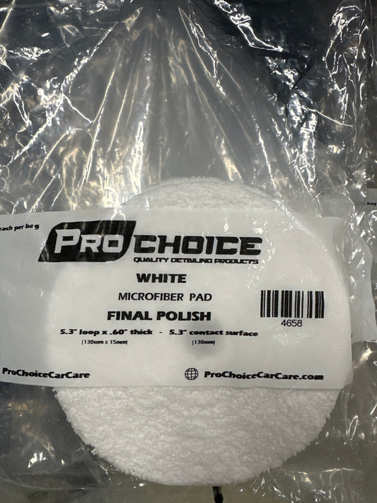 White Microfiber Pad(Final Polishing)