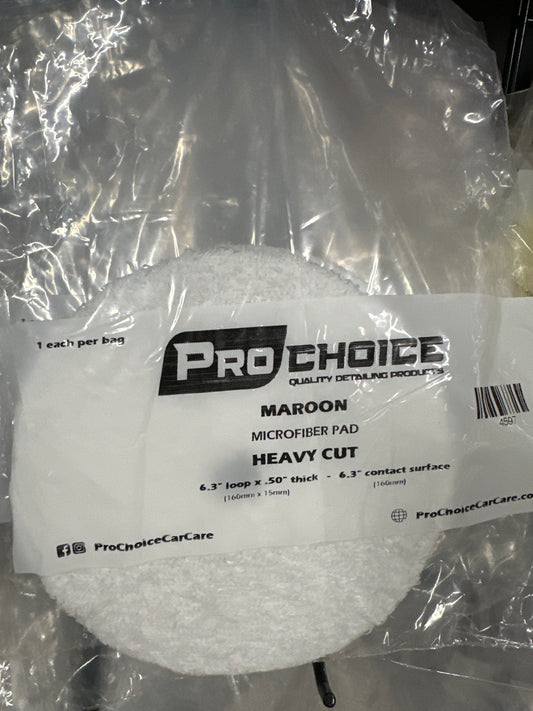 Maroon Microfiber Pad(Heavy Cut)