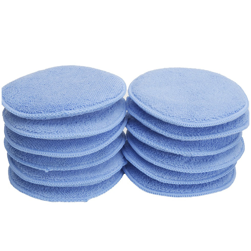Microfiber Wax Applicator 260 GSM, 5" Round, Blue (AA5BLUE)