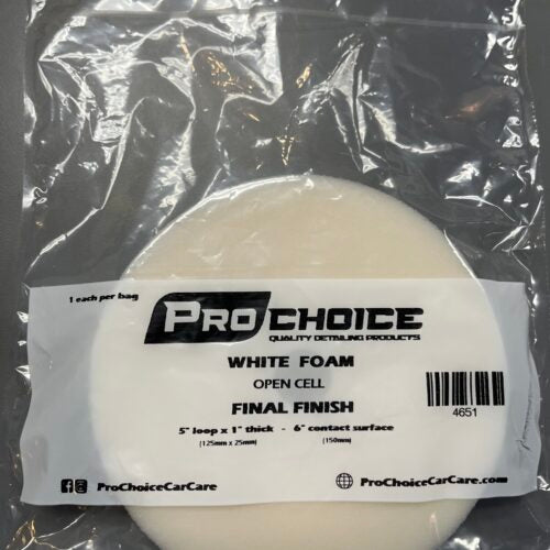 White Foam, Final Finish